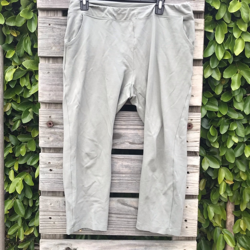 Belle by Kim Gravel Stretchy Green Pants